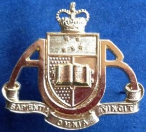 Adelaide University Regiment Hat Badge (Anodised) to