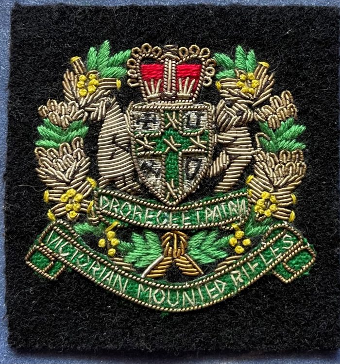 8th/13th Victorian Mounted Rifles – Bullion Beret Badge - Bullion Beret Badge