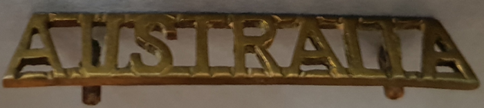 AUSTRALIA - Shoulder Title - Straight (45mm) -  World War 1