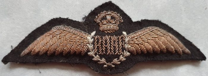 RAAF - Pilot Bullion Brevet - World War 2 (Padded)