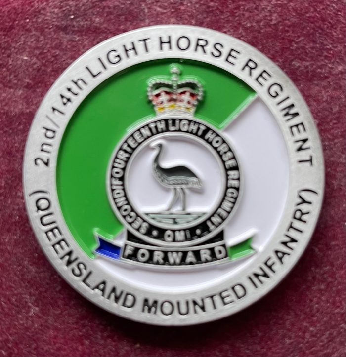 Challenge Coin - 'C' Squadron, 2nd/14th Light Horse Regiment (Queensland Mounted Infantry) - Image 2
