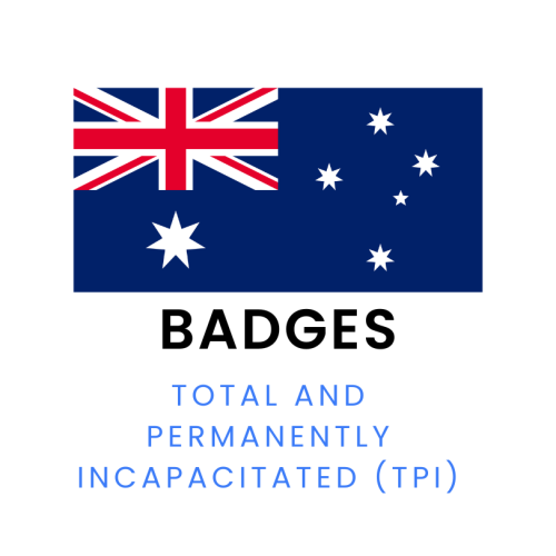 Badges - Total and Permanently Incapacitated (TPI)