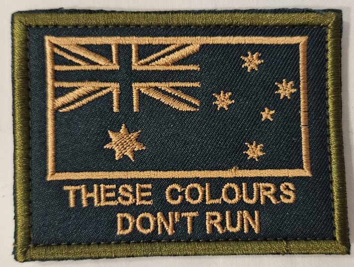 Australian Army Morale Patch - These Colours Don't Run Patch (Variation)