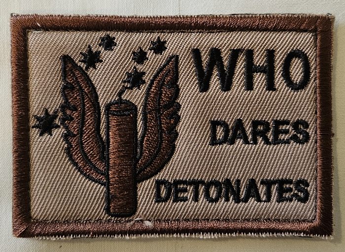 Australian Army Morale Patch - Who Dares Detonates Patch