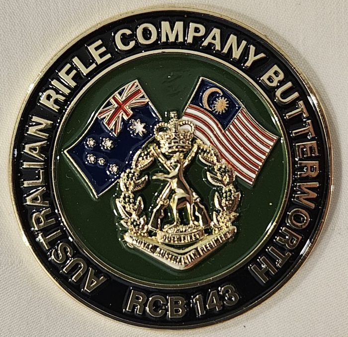 Challenge Coin -  A Coy 1st Battalion Royal Australian Regiment RCB 143