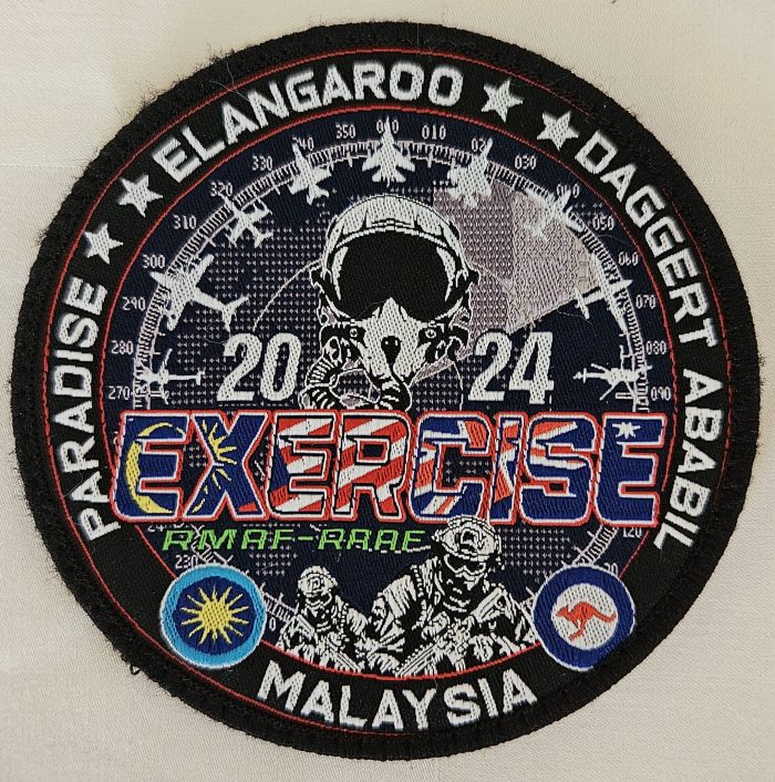 Royal Australian Air Force – Exercise Paradise, Elangaroo, Daggert & Ababil 2024 Malaysia RMAF & RAAF Patch