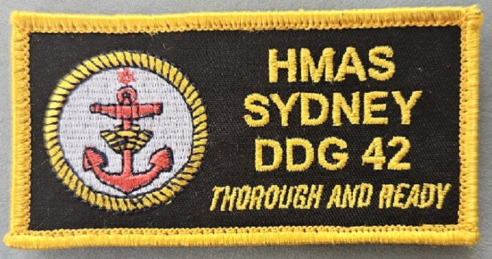 RAN - HMAS Sydney DDG 42 Patch