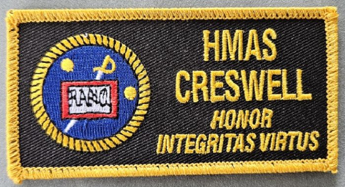 RAN - HMAS Creswell Patch