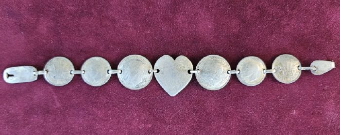 WWII Sweetheart Bracelet - Australian Coins