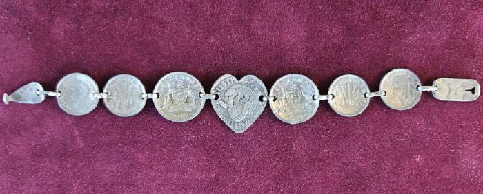 WWII Sweetheart Bracelet - Australian Coins - Image 2