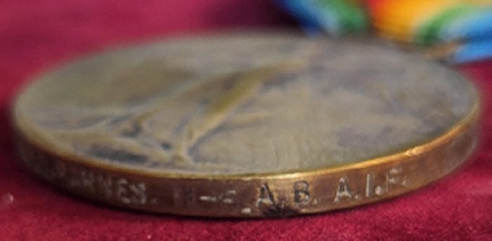 Australian - Victory Medal named BARNES (11 F.A.B AIF - DOW) - Image 4