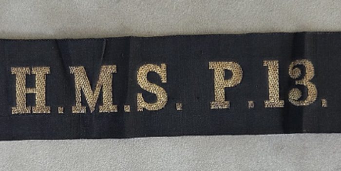 Royal Navy (RN) - Tally Band - HMS P.13
