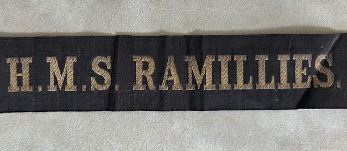 Royal Navy (RN) - Tally Band - HMS Ramillies