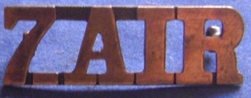7th Australian Infantry Regiment - Brass 7AIR Metal Shoulder Title (Single) - 1908 to 1912