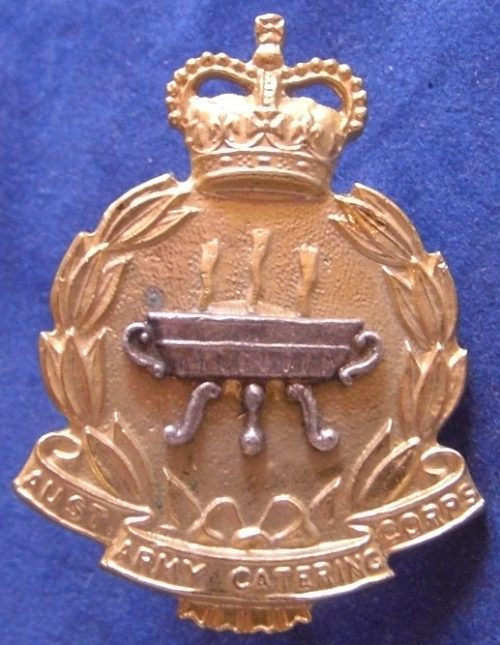 Australian Army Catering Corps - Bi-Metal Hat Badge - 1980s