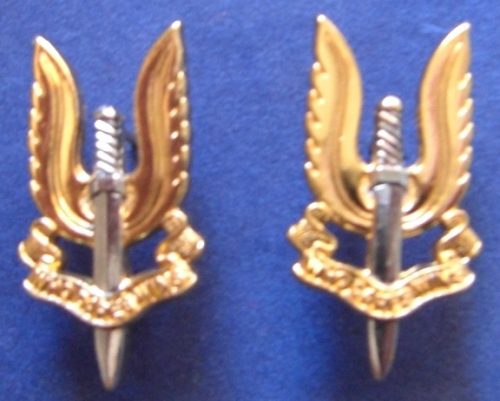 Special Air Service (SASR) - Collar Badge Pair (Brightshine)