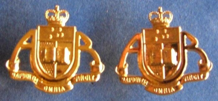 Adelaide University Regiment - Collar Badge Pair (Brightshine)