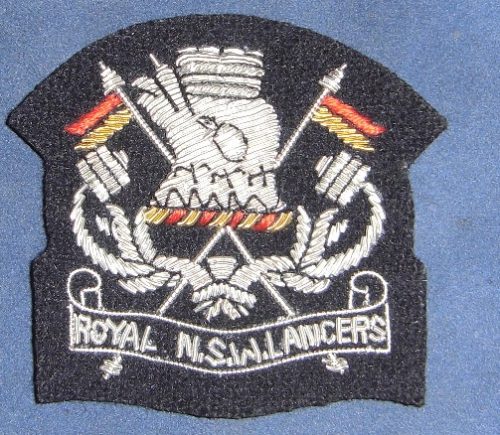 1st/15th Royal New South Wales Lancers - Bullion Beret Badge (Variation)