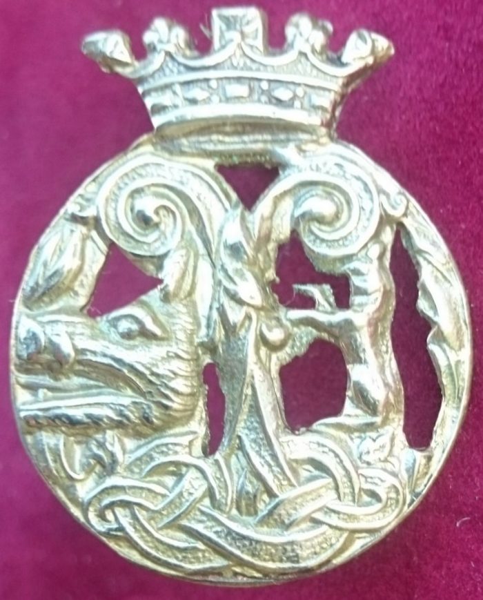 41st Battalion (The Byron Scottish Regiment) - White Metal sporran badge (1953 to 1964)