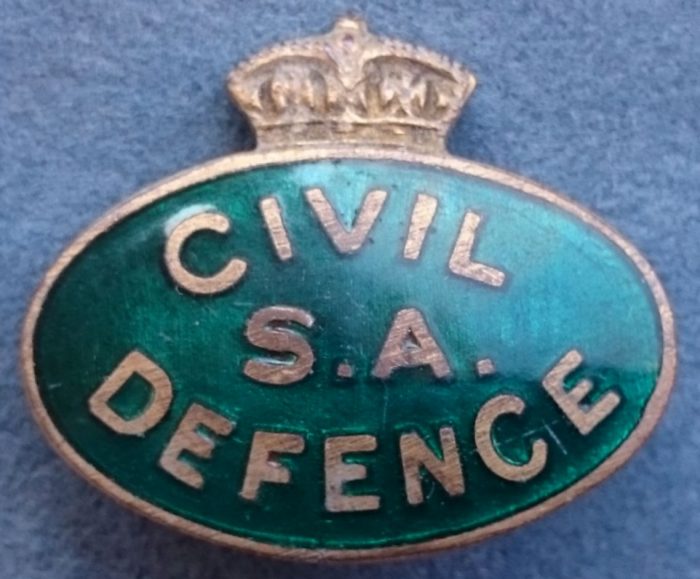 Civil Defence South Australia - Badge - Dark Green (Accomodation) - World War 2