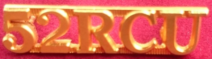Cadet Unit (52RCU) - Shoulder Title