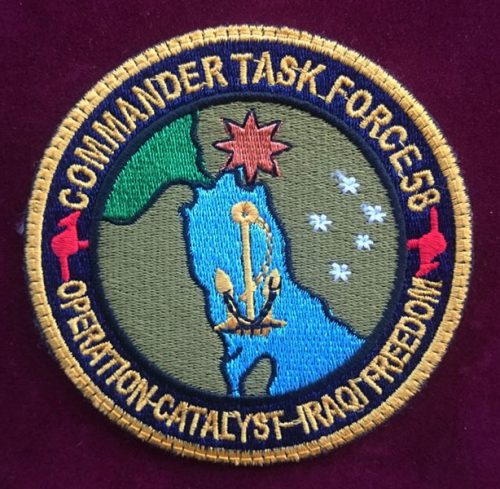 RAN - Commander Task Force 58 Operation Catalyst Deployment Patch
