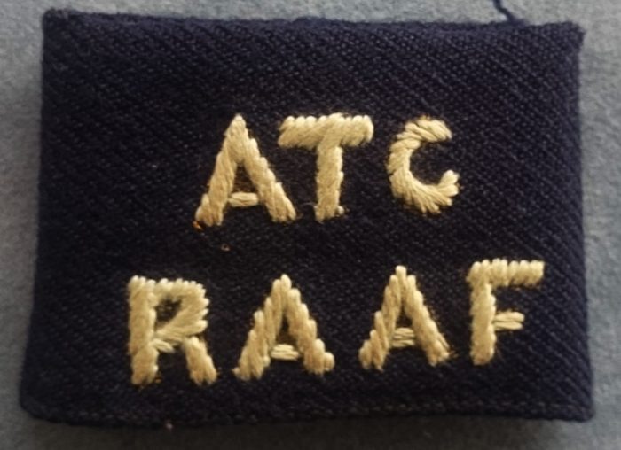 RAAF - Air Training Corps (ATC) Slip on shoulder title - Dark Blue