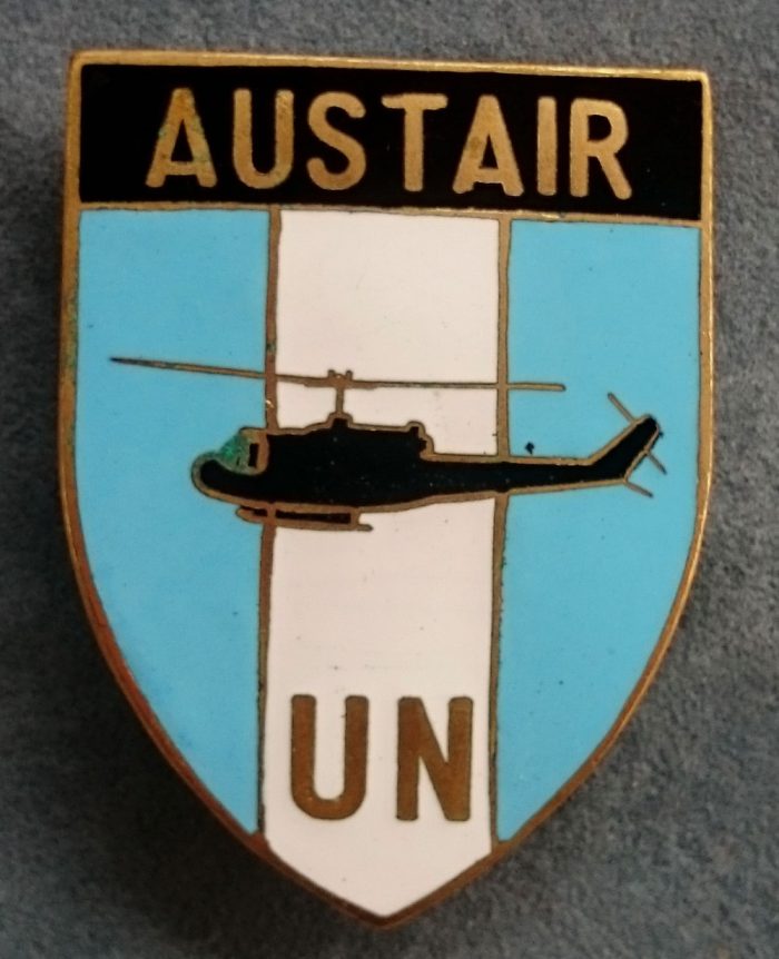 AUSTAIR - RAAF UN Emergency Force metal pocket fob 1976 to 1997