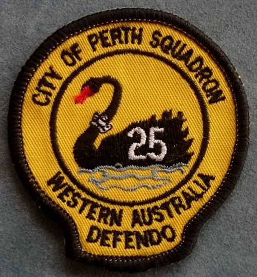 Squadron Patch - No. 25 (City of Perth) Squadron, RAAF - Unofficial Patch