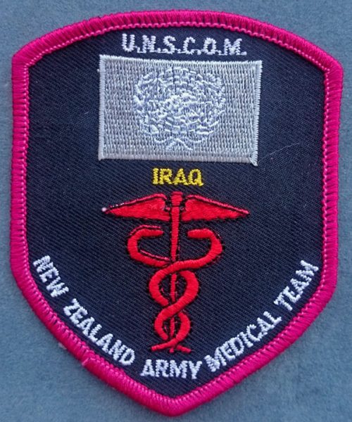 New Zealand - UNSCOM (Iraq) - New Zealand Army Medical Team 1991 To 1995 Patch