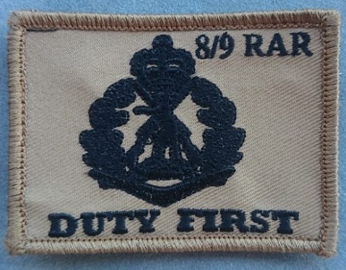 8th/9th Battalion (The Royal Australian Regiment) (8/9RAR) - Afghanistan Deployment Patch (Tan - Later Issue)