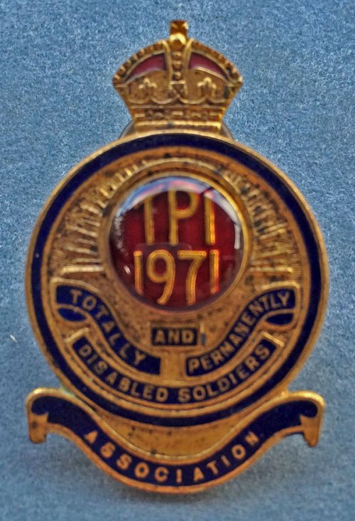 Totally & Permanently Disabled Soldiers Association (1971) Membership Badge