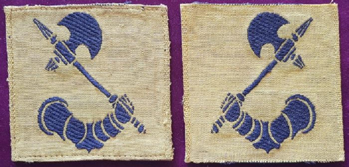 Formation Patch - 2nd Armoured Brigade - Opposing Pair