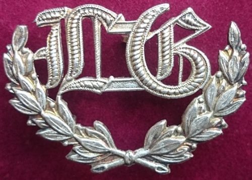 Light Machine Gunner (LMG) Qualification Badge - 1930 to 1942 (White Metal)