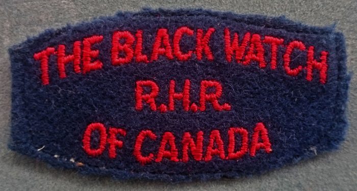 The Black Watch (Royal Highland Regiment) (Canada) Shoulder Flash