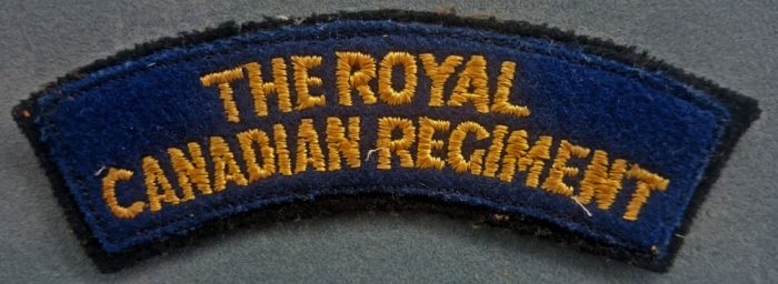 The Royal Canadian Regiment Shoulder Flash