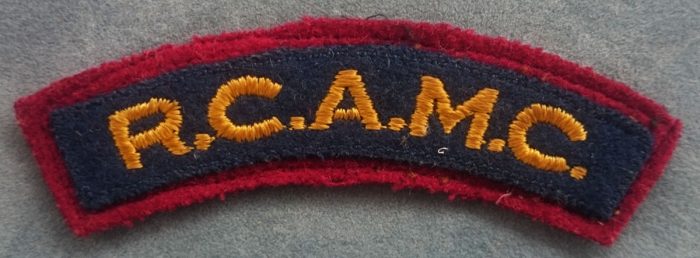 Royal Canadian Army Medical Corps (RCAMC) Shoulder Flash – Welcome to ...