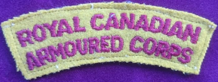Royal Canadian Armoured Corps Shoulder Flash