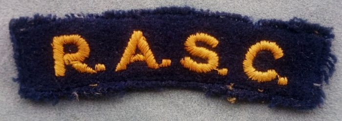 UK - Royal Army Service Corps (RASC) Shoulder Title