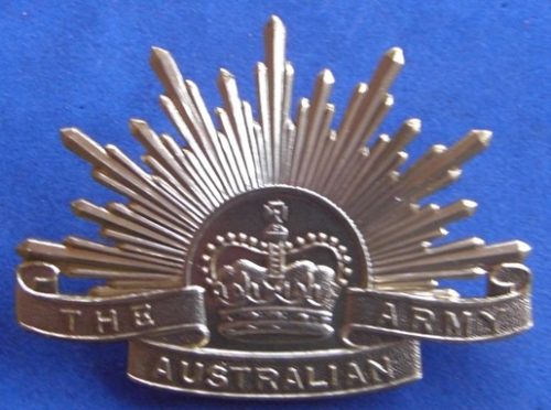 General Service (Rising Sun) Hat Badge - Anodised