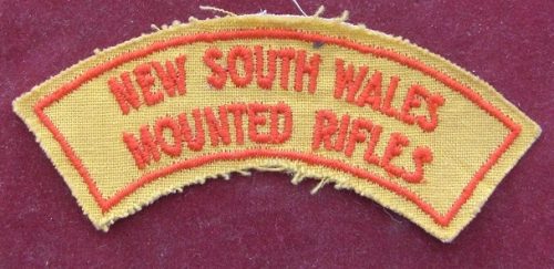 Battledress Flash - NEW SOUTH WALES MOUNTED RIFLES (RAAC) (Canvas)
