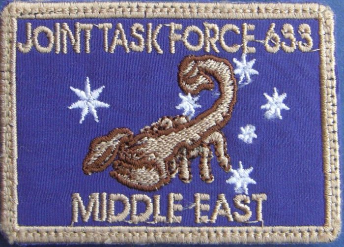 Joint Task Force 633 Middle East - Deployment Patch (Iraq made)