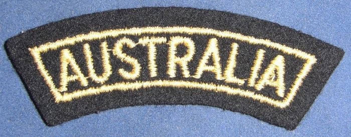 Australia Nationality Flash - Patrol Blues (Cloth)