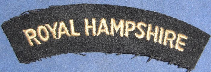 UK - Royal Hampshire Regiment - Shoulder Flash