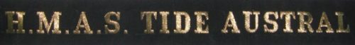 RAN Tally Band - HMAS Tide Austral