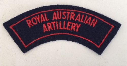 Battledress Flash - ROYAL AUSTRALIAN ARTILLERY