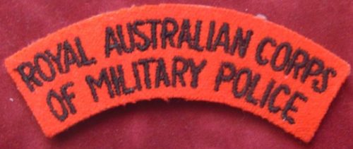 Battledress Flash - ROYAL AUSTRALIAN CORPS OF MILITARY POLICE