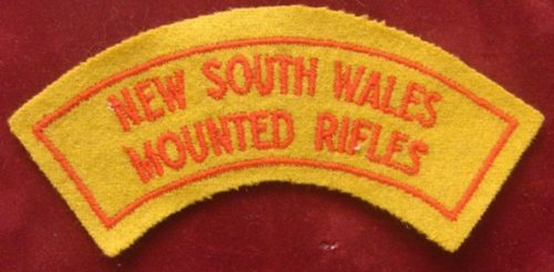 Battledress Flash - NEW SOUTH WALES MOUNTED RIFLES (RAAC)