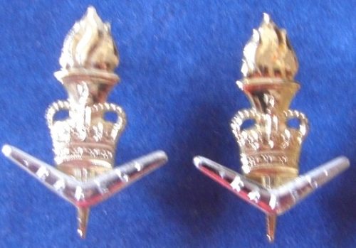 Royal Australian Army Educational Corps - Non Opposing Collar Badge Pair - Anodised