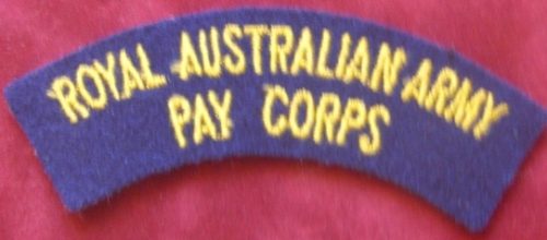 Battledress Flash - ROYAL AUSTRALIAN ARMY PAY CORPS